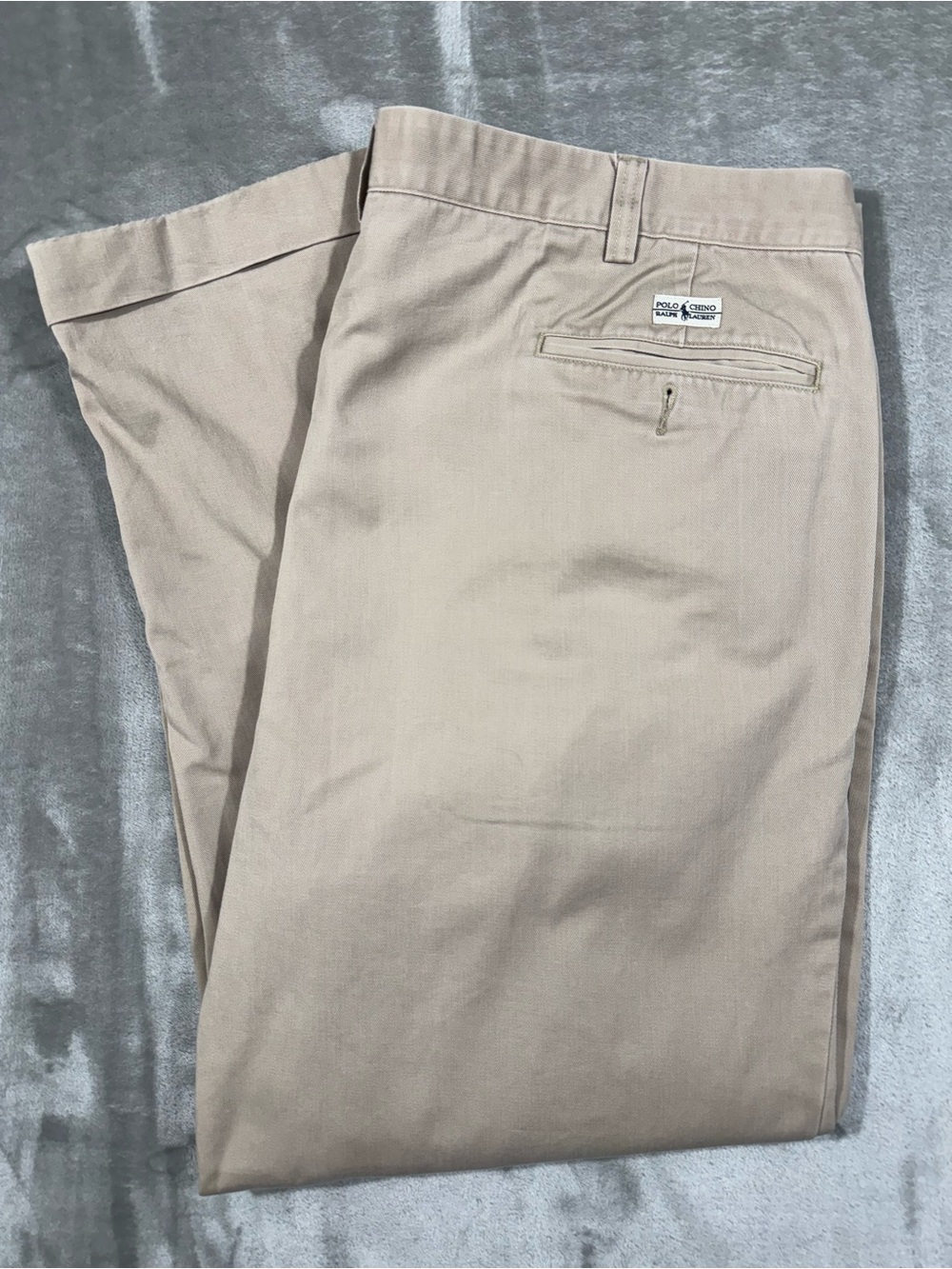 Polo Ralph Lauren Hammond Pants Pleated Front Chino Khakis Men's Size 42x29